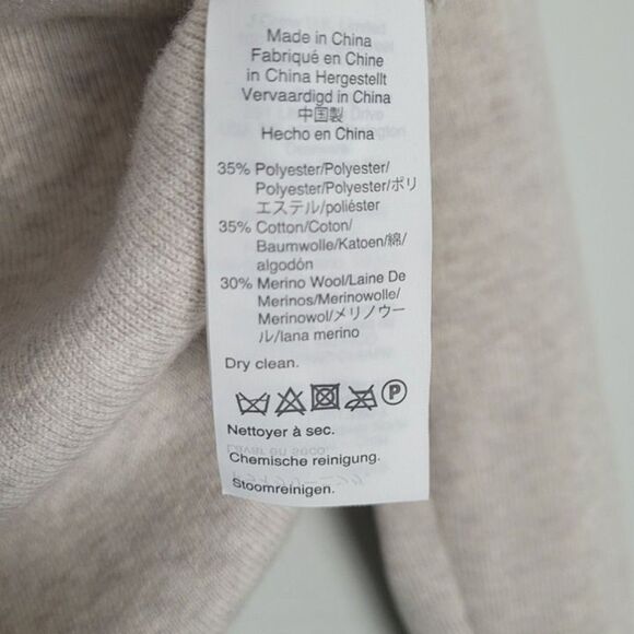 J. Crew XXS Schoolboy Sweater Blazer Merino Wool Cotton Cardigan Cream Beige - Picture 10 of 11